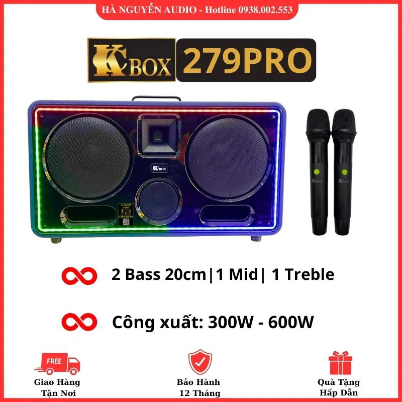 Loa Kéo Karaoke Xách Tay Di Động KCBox KC 279 Pro