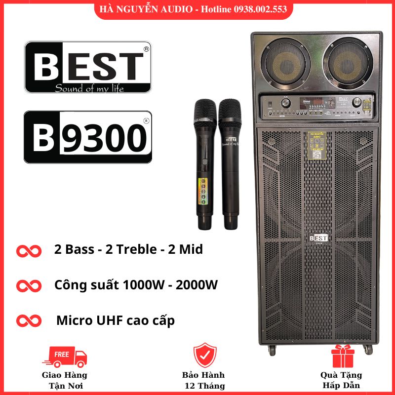 Loa Kéo Điện Karaoke BEST B9300 Mới Nhất