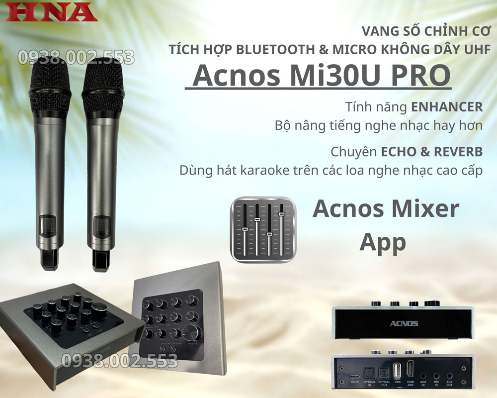 Vang Số Chỉnh Cơ ACNOS Mi30U Pro