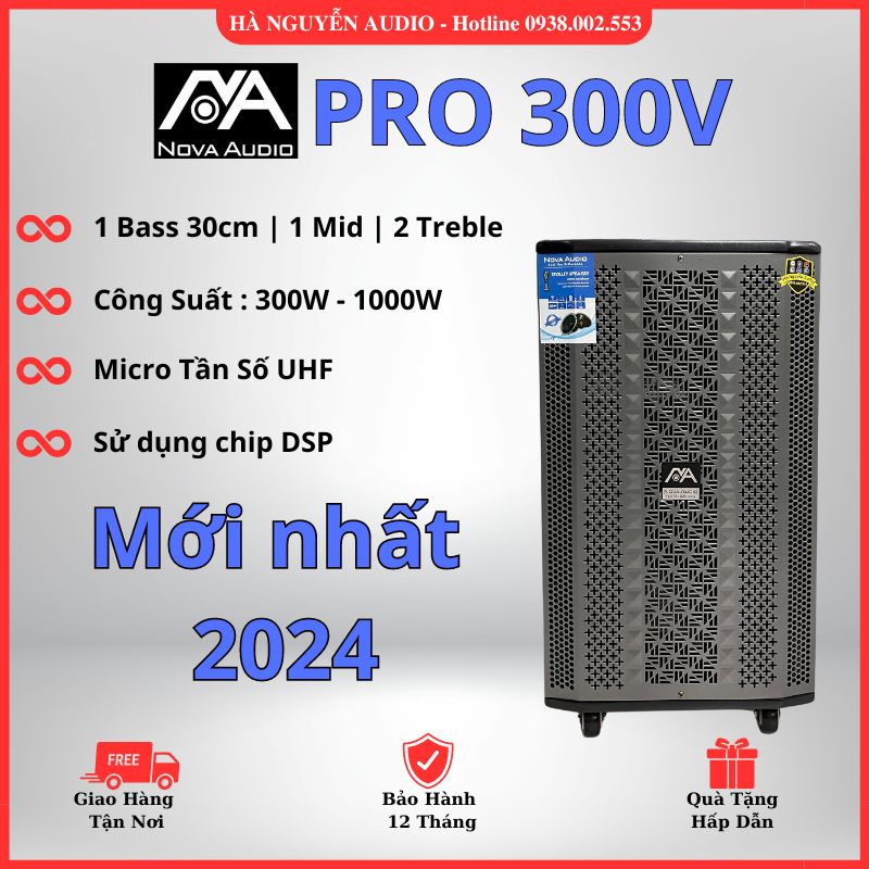 Loa Karaoke 3 Tấc NOVA Pro300V Chính Hãng 2024