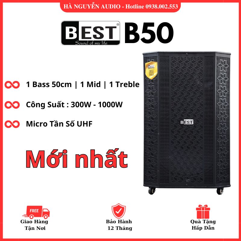 Loa Kéo Karaoke BEST B50 Cao Cấp 2025