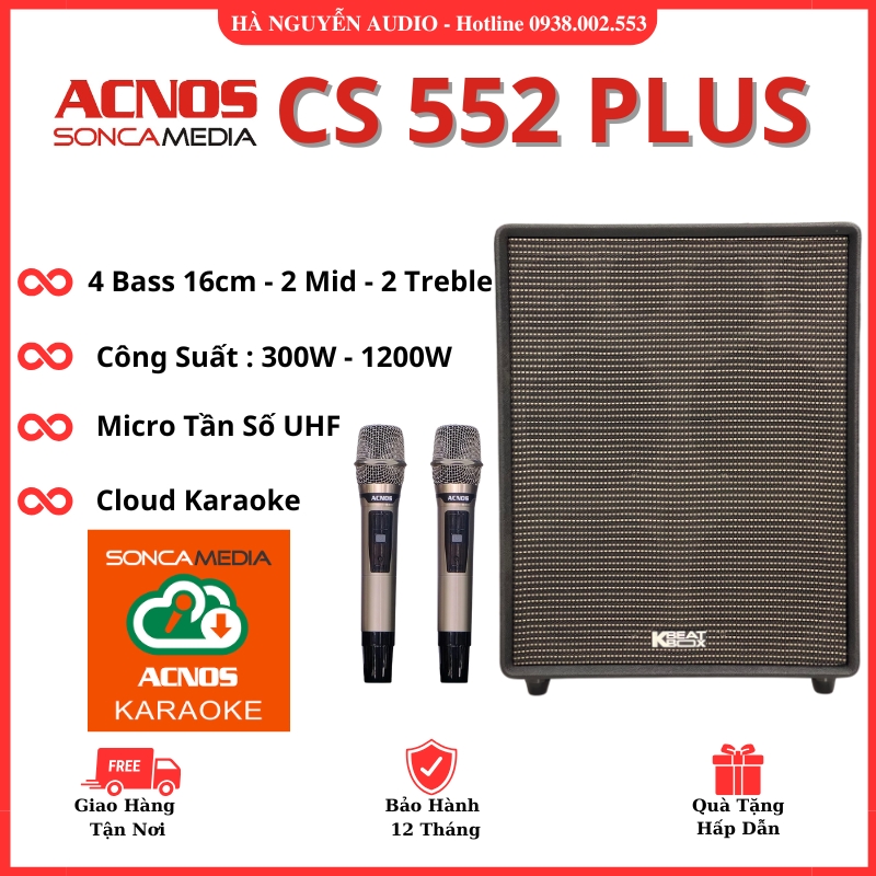 Loa Karaoke Xách Tay Acnos CS 552 Plus Cao cấp 2025