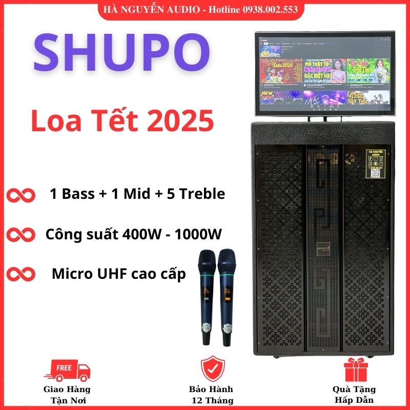 Loa Karaoke Shupo 5 Tấc Màn Hình Cảm Ứng 25 Inch Mới Nhất 2025