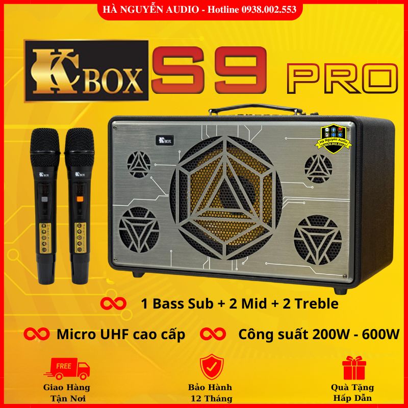 Loa Karaoke Xách Tay KCBox S9 PRO - Cao Cấp 2025