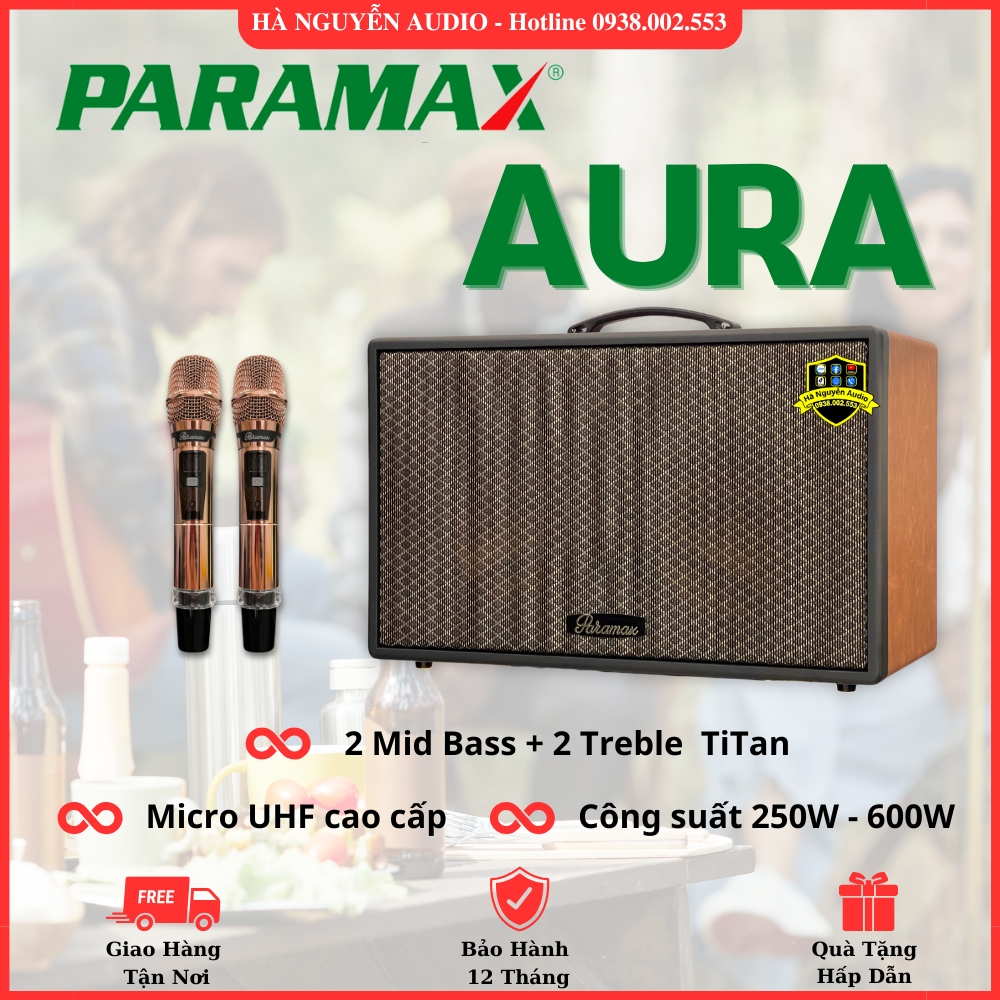 Loa Karaoke Xách Tay Paramax Aura